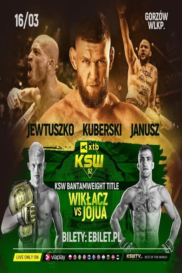 Zerone IPTV Pro PL - KSW 92 - Wiklacz vs. Jojua (16.03.2024)