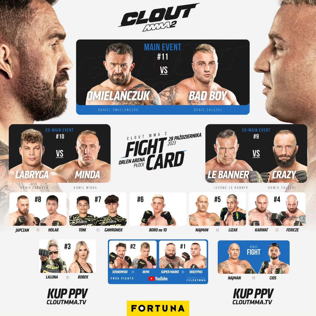 Zerone IPTV Pro PL - CLOUT MMA 2 - 28.10.2023