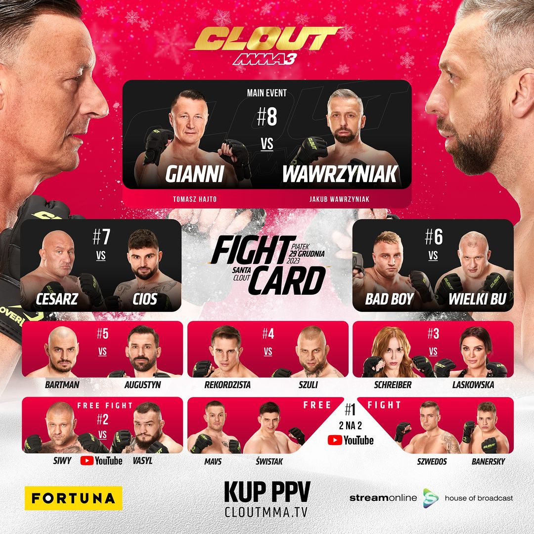 Zerone IPTV Pro PL - CLOUT MMA 3 - SANTA CLOUT (29.12.2023)